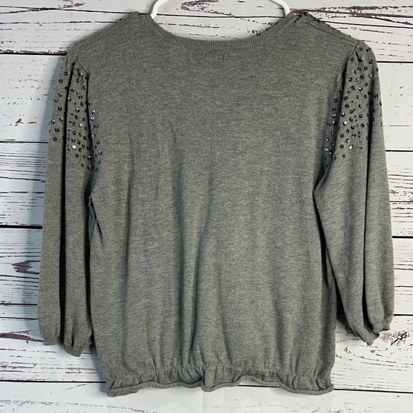 Apt. 9 Gray Embellished Cardigan - Picture 7 of 7